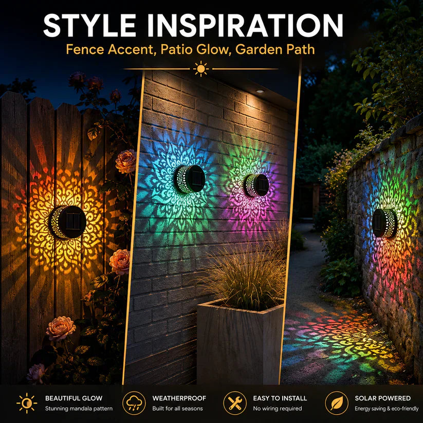 🏡Solar Mandala Projector Outdoor Lights