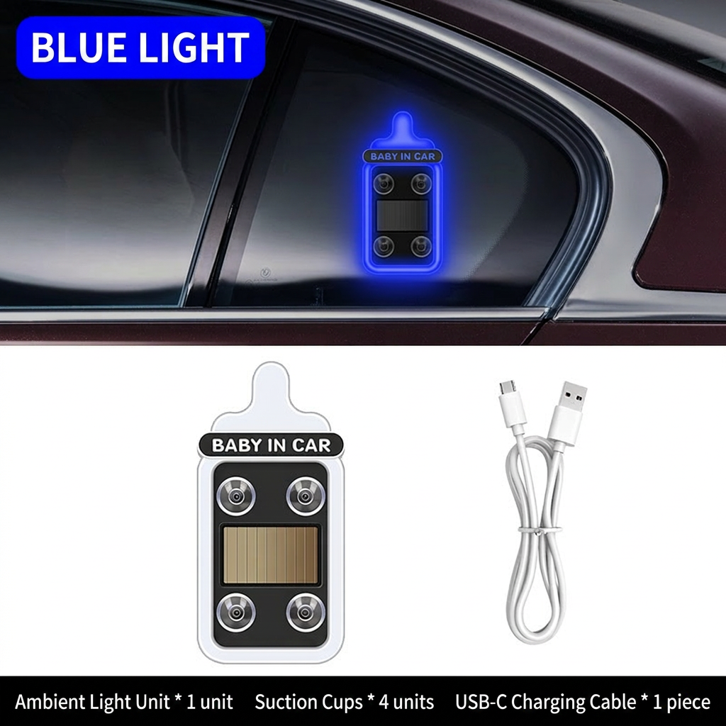 🦋Solar-powered LED eco-friendly wireless car interior decorative lights