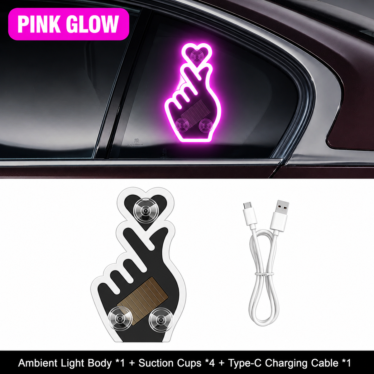 🦋Solar-powered LED eco-friendly wireless car interior decorative lights