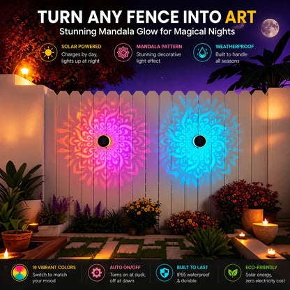 🏡Solar Mandala Projector Outdoor Lights