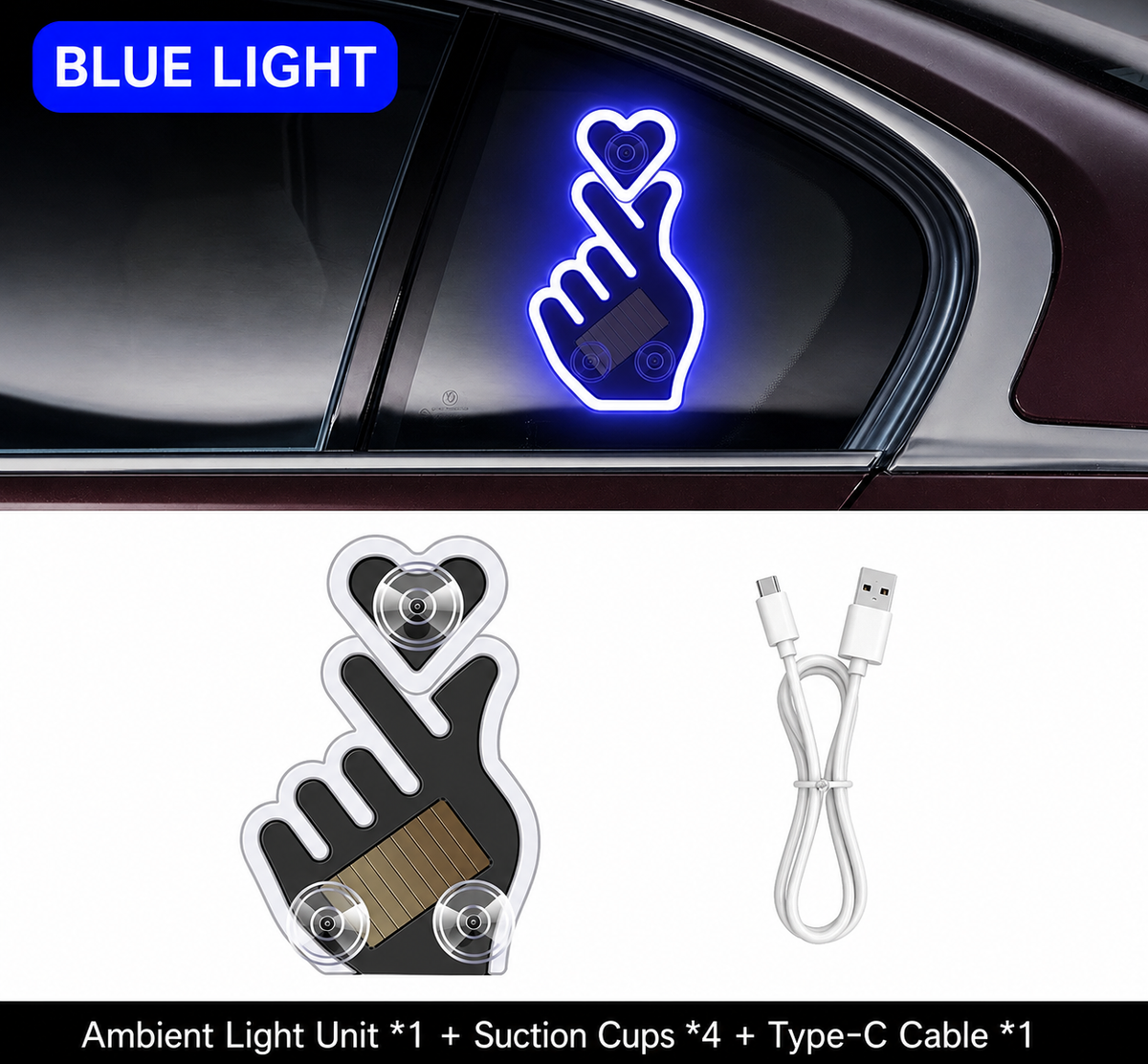 🦋Solar-powered LED eco-friendly wireless car interior decorative lights
