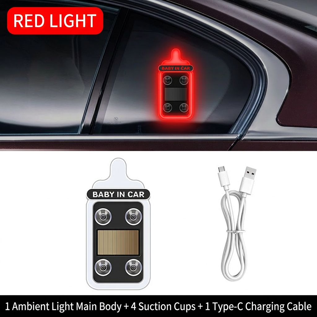 🦋Solar-powered LED eco-friendly wireless car interior decorative lights